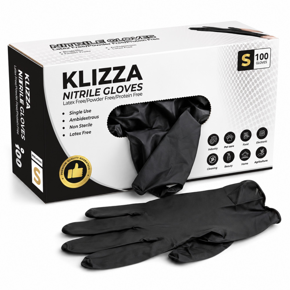 1000 Count Disposable Nitrile Gloves Powder Free Latex Free Cleaning Glove 5 mil