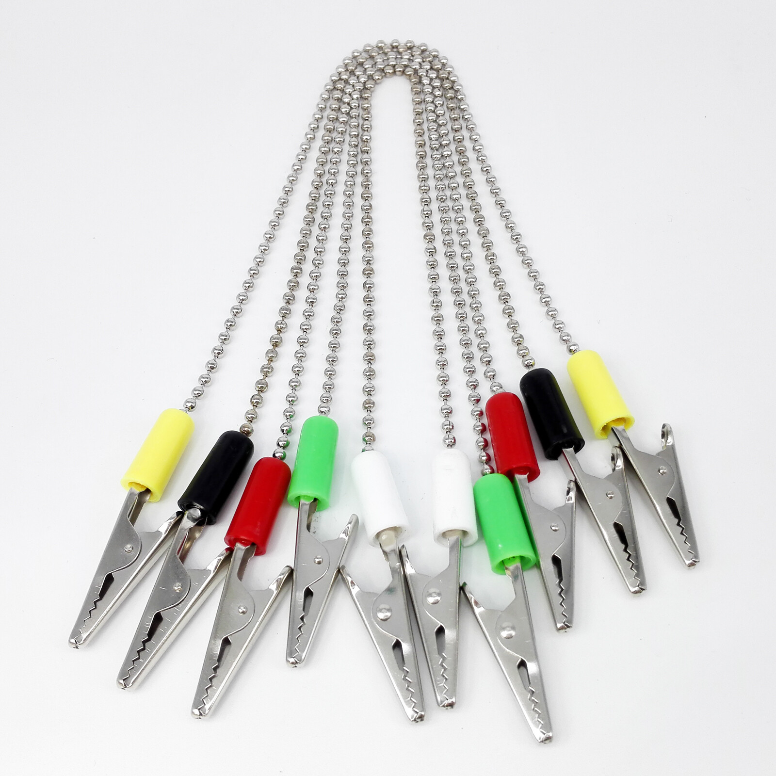 10 Pack Patient Bib Clips Chains Napkin Holder Assorted Dental Tattoo Medical