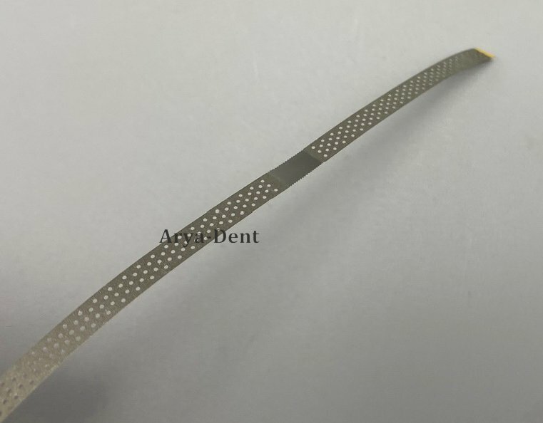 Dental Metal Polishing Stick Polish Strips Single Side Diamond Sanding w holes