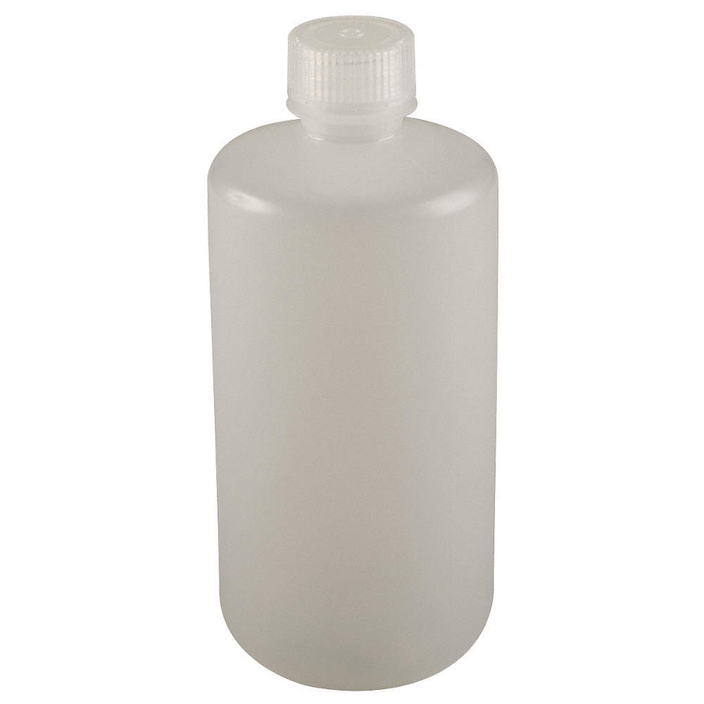 GRAINGER APPROVED 6FAJ2 Bottle,133 mm H,Natural,61 mm Dia,PK12 6FAJ2