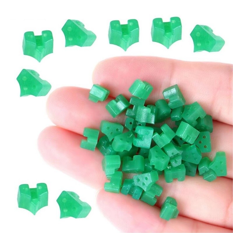 40pcs/bag Dental Silicone Wedge Teeth Filling Add-On Wedges Rubber Delta Ring