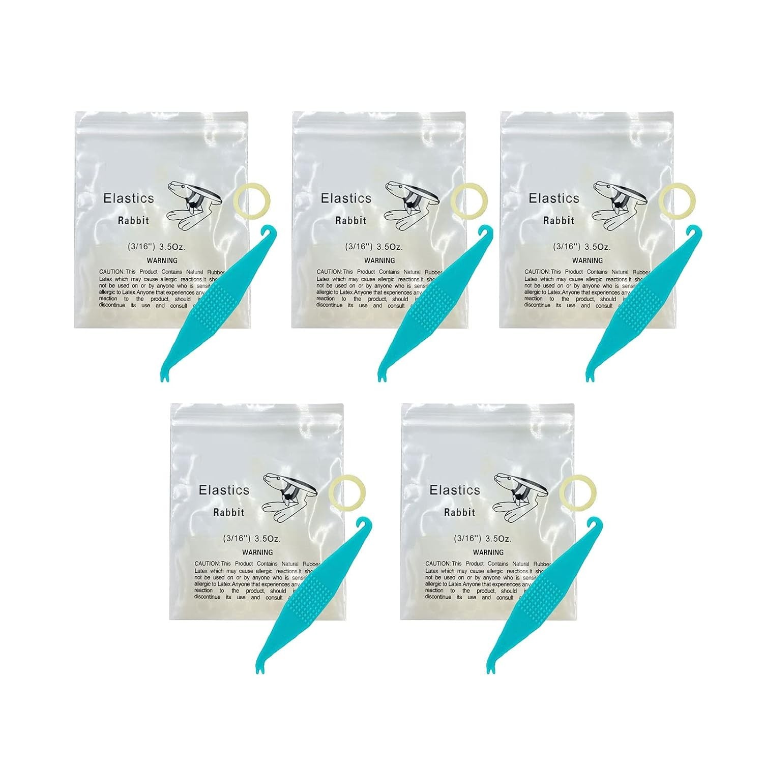 3/16 Inch Orthodontic Elastic Rubber Bands, 500 Pack Medium 3.5 Ounce Rubberb…