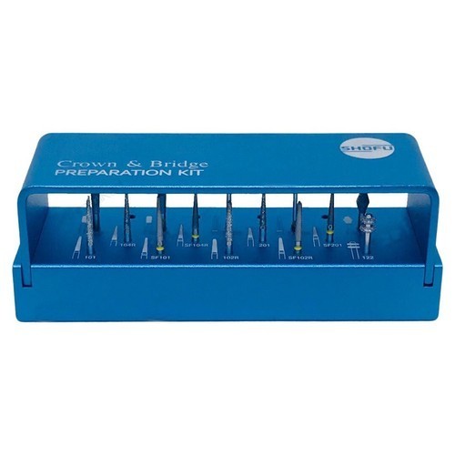 Shofu Crown and Bridge Preparation Kit 14 Pcs Set Free Shipping