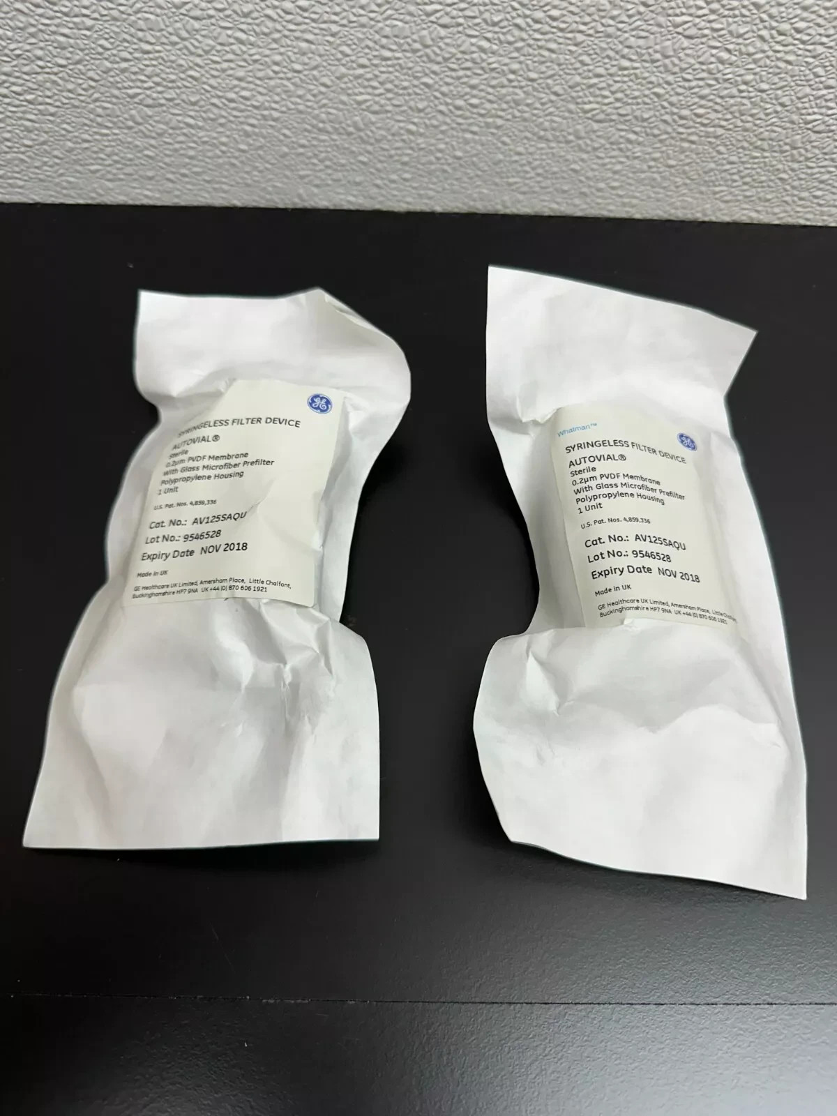 Whatman REF AV125SAQU Autovial Syringeless Filters 0.2um 12mL PVDF S 40 | 2 PKS