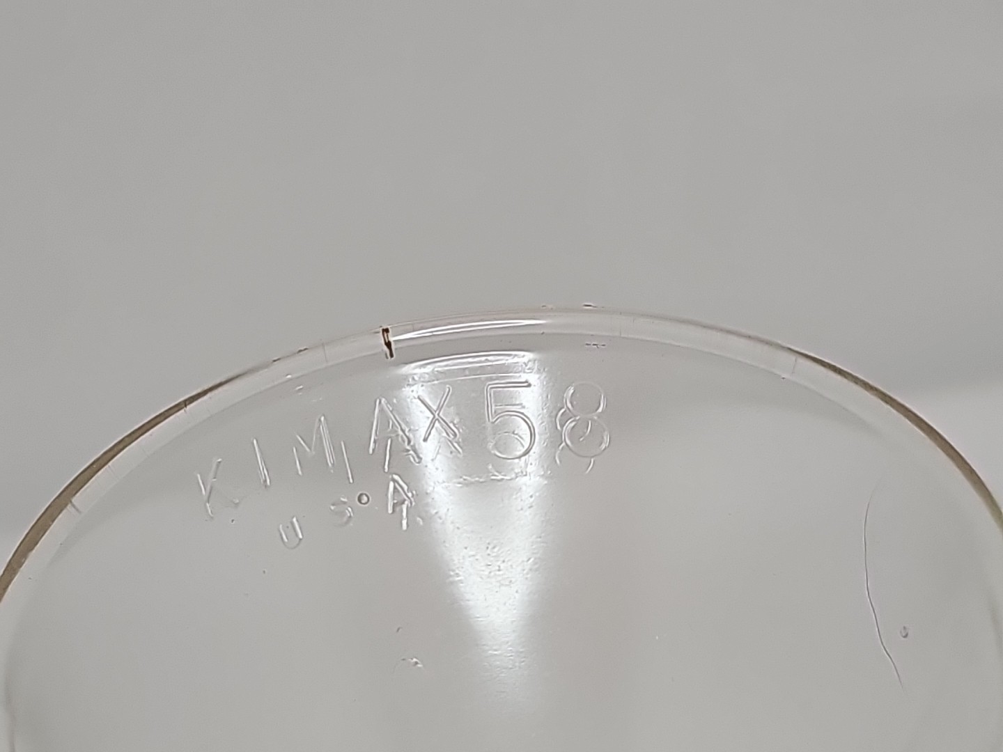 Kimax No. 58 Glass 58° Angle Long Stem Filling Filtering Funnel