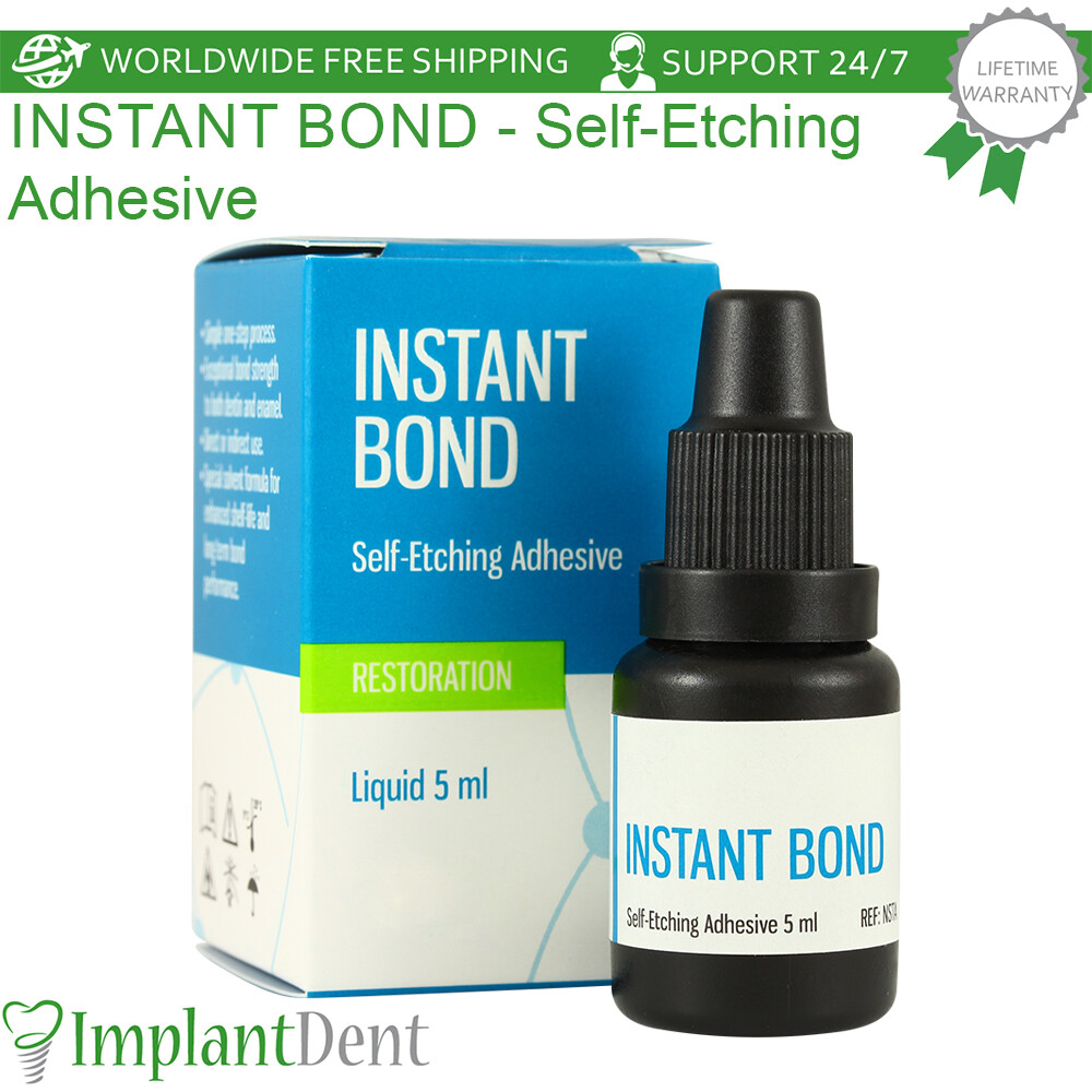 Dental Instant Bond Self-Etching Adhesive 5ml Light Cure 7th Generation Bonding