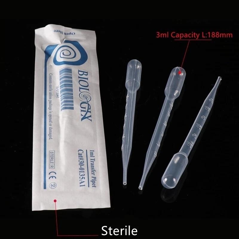 Plastic Transfer Pipette Disposable Pasteur Dropper 0.2/0.5/1/2/3/5/10ml Quality