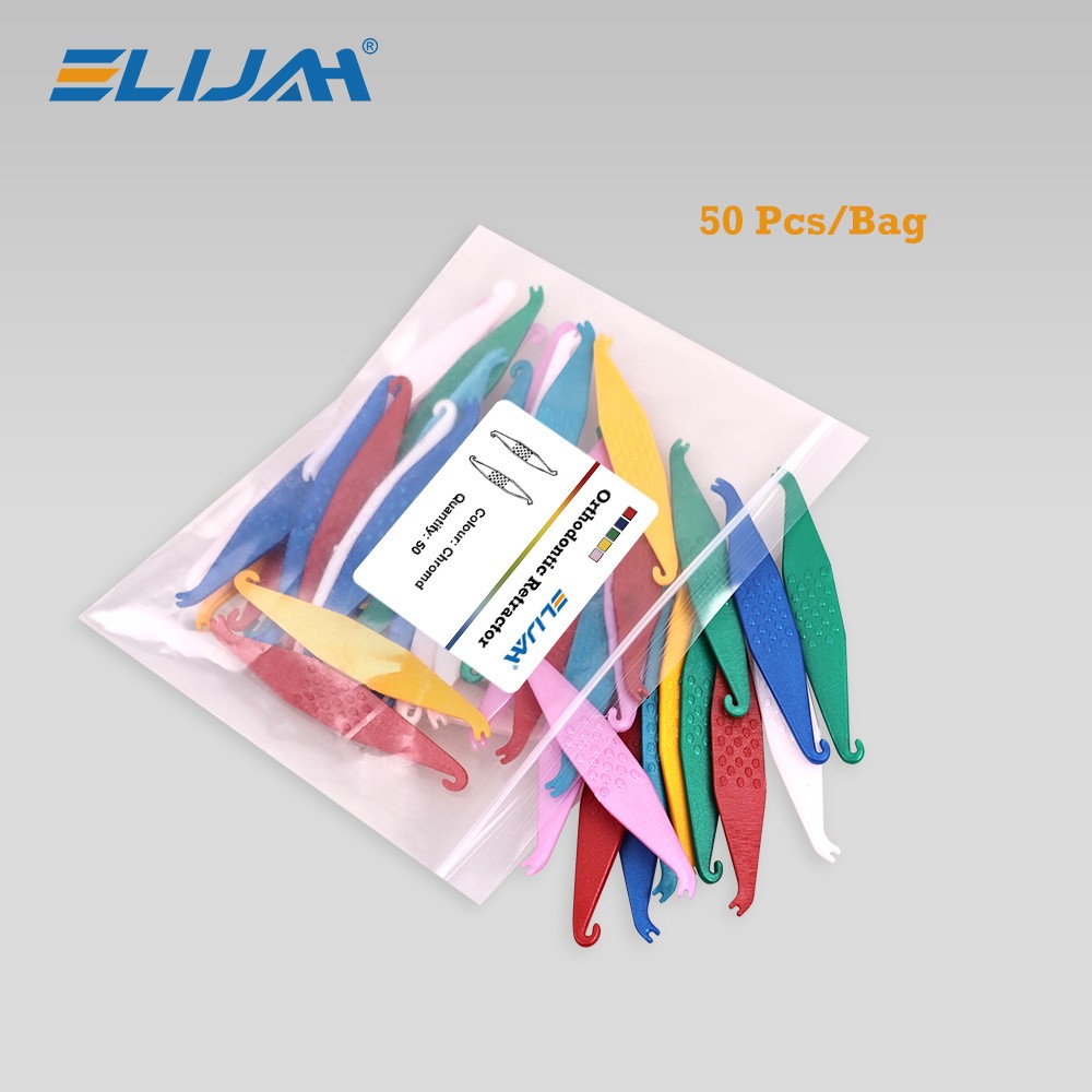 Dental Orthodontic Elastic Placer Hooks For Braces Elastic Rubber Band 50/100Pcs