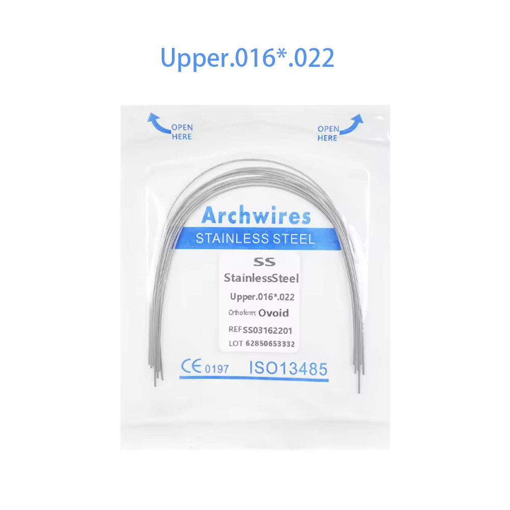 Dental Orthodontic Stainless Steel Wire Rectangular Arch Wires Ovoid 10pcs/pack
