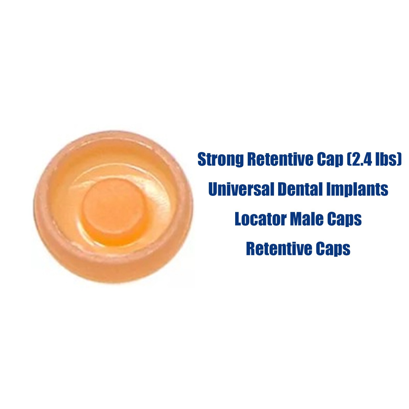US Overdenture Retention Cap Kit 0.8/1.2/2.4lbs PEEK Material Locator Abutment