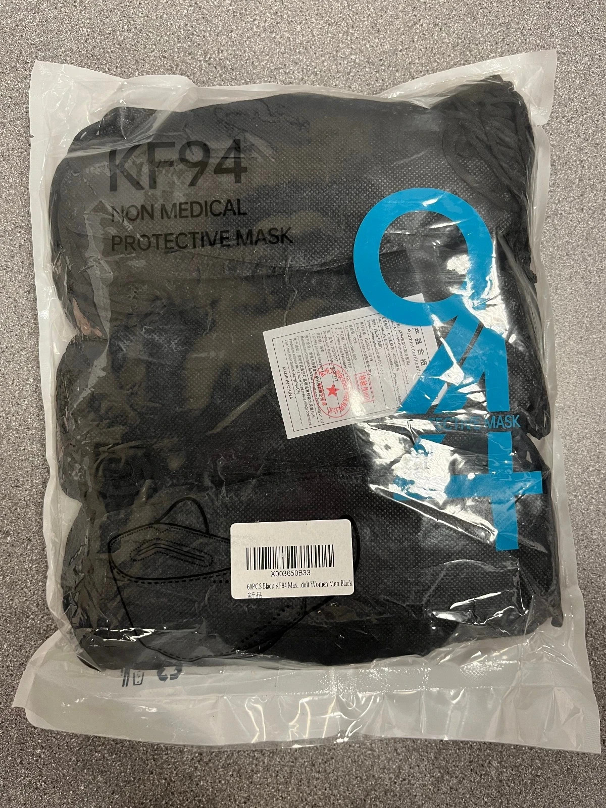 120 PC – KF94 Protective Face Mask Adult Multicolor Non-Medical – NEW – SEALED
