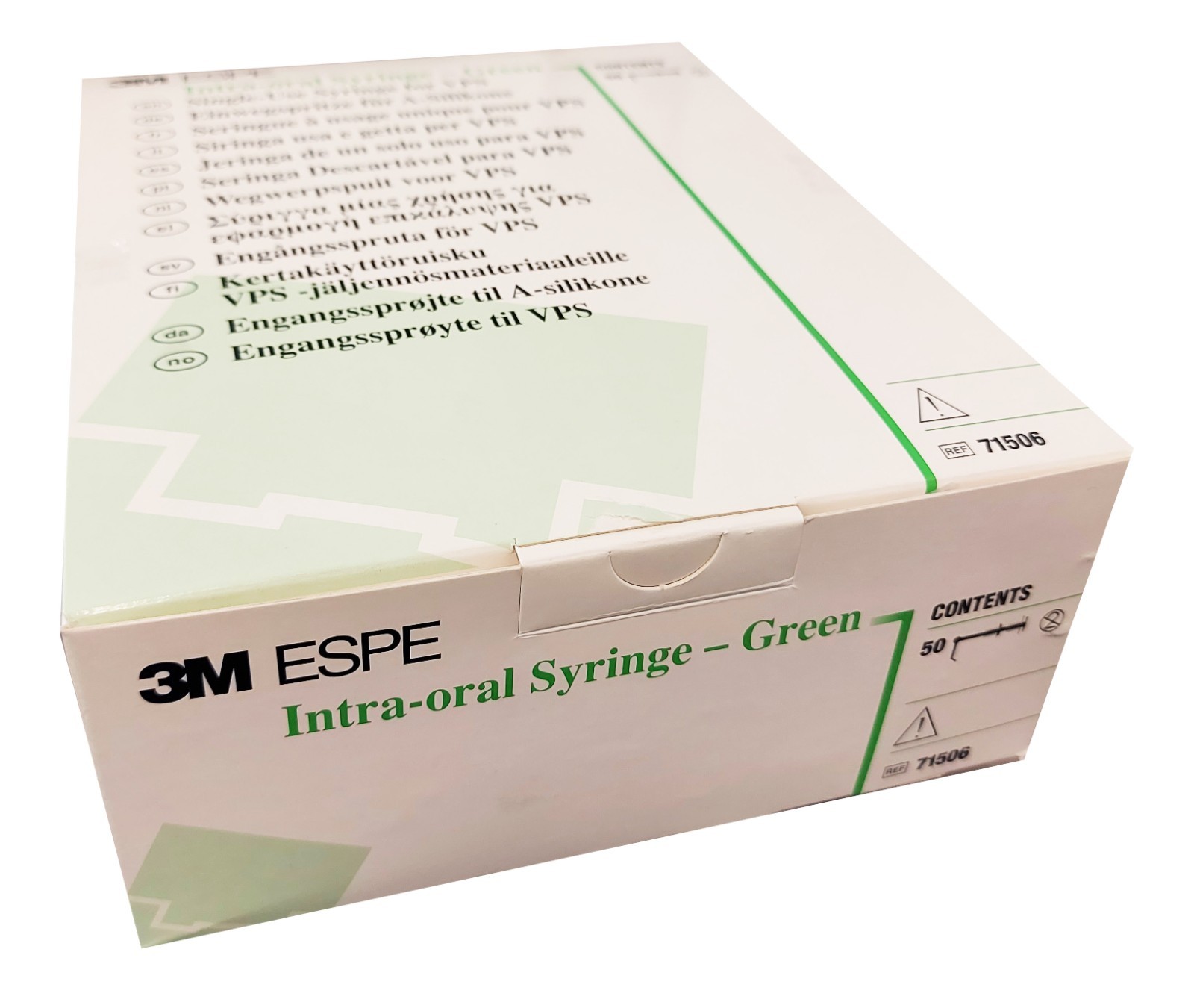 3M ESPE Intra-Oral Syringe, Green, 50 pcs per box (for VPS), 71506