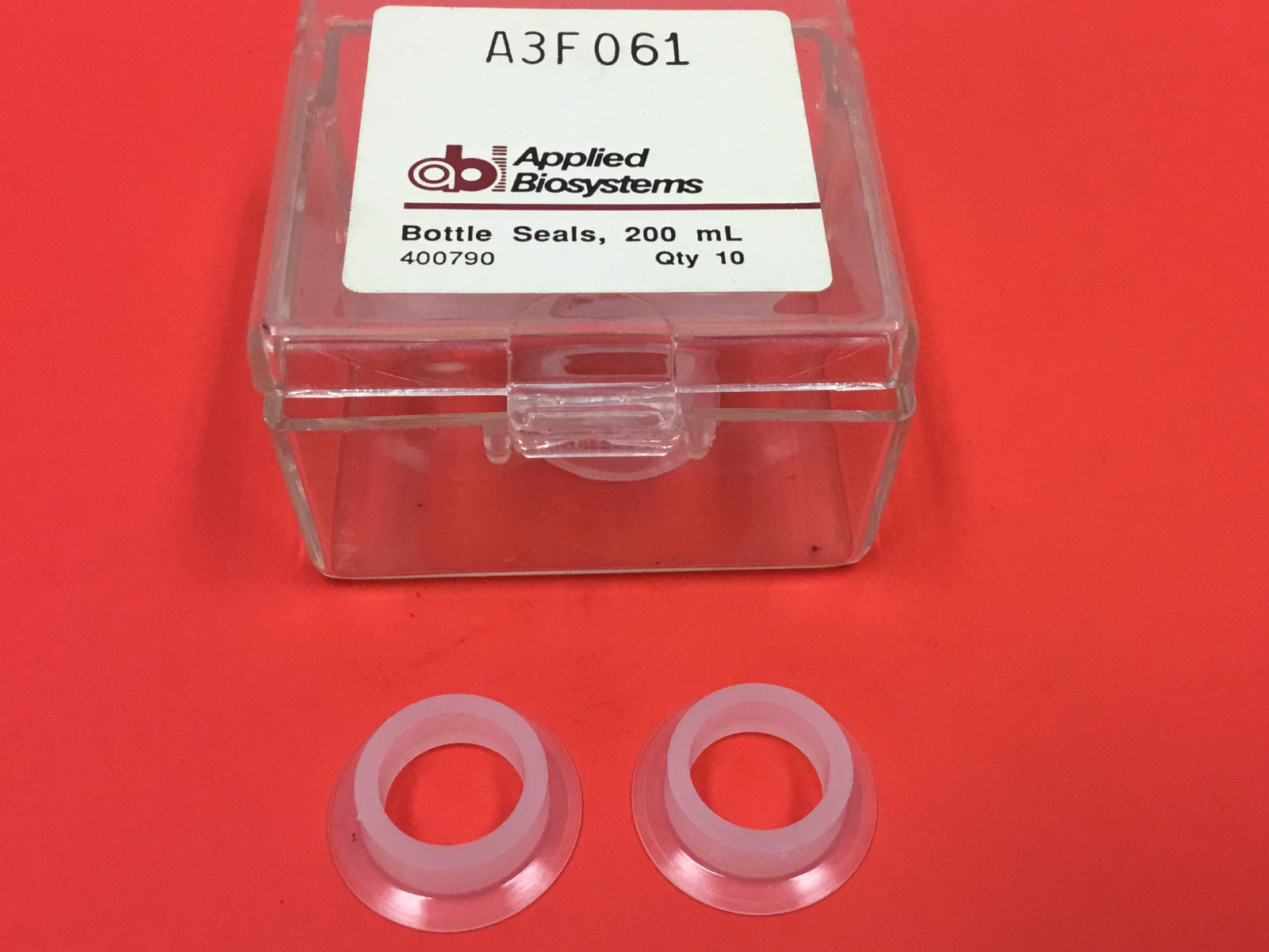 Applied Biosystems – P/N: A3F061 – Bottle Seals, 200 mL – Qty (50) – NEW