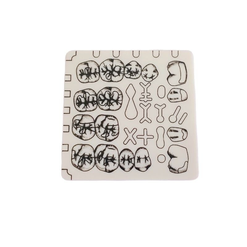 Dental Cavity Preparation Hole Dentin Practise Model Filling Template US STOCK