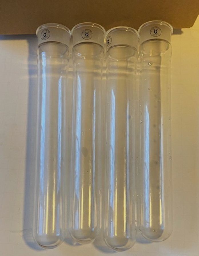 Q Glass Quartz 29/42 Outer Joint Bottom Round Capacity 150ml 4pcs