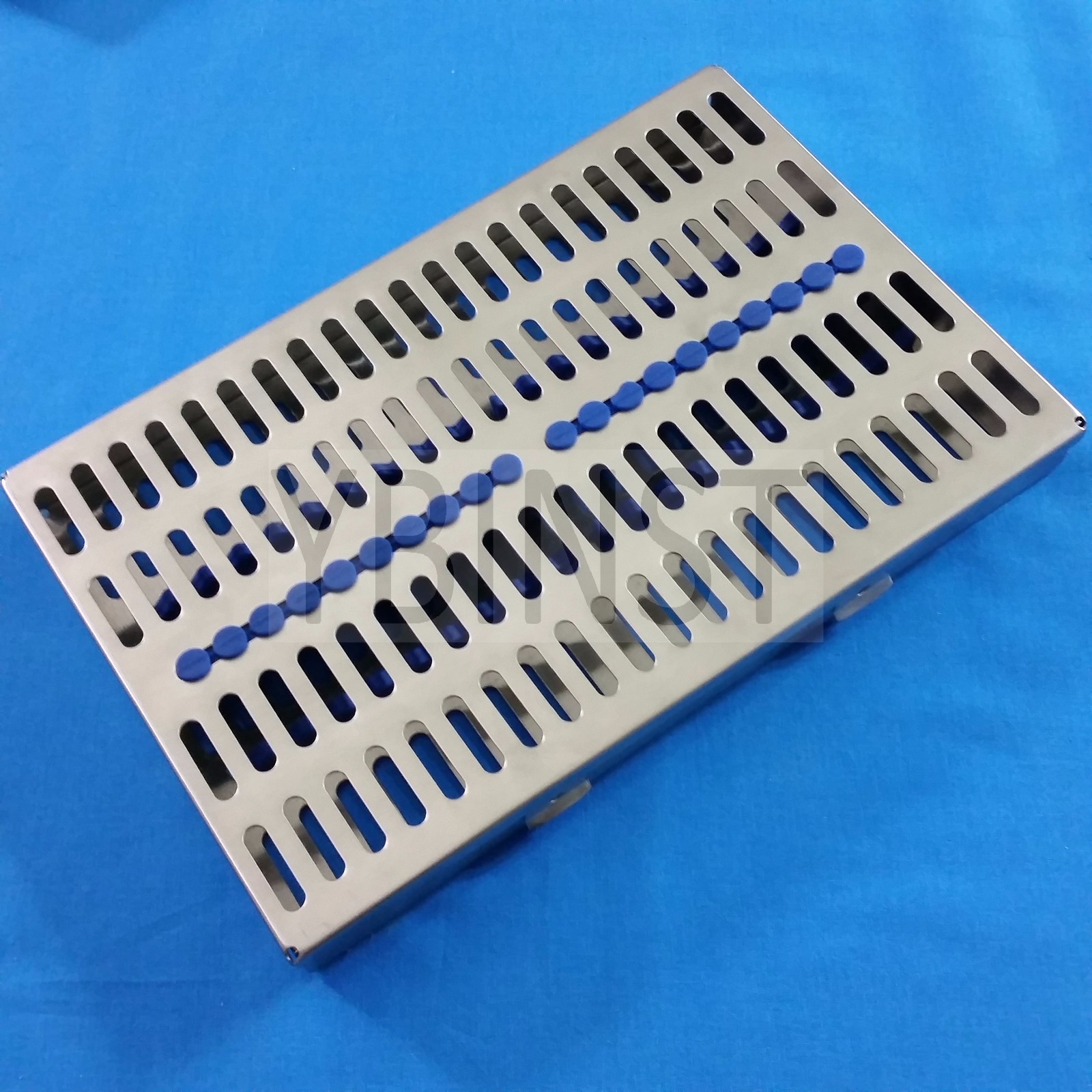 STAINLESS STERILIZATION CASSETTE RACK BOX FOR 20 SURGICAL DENTAL INSTRUMENTS