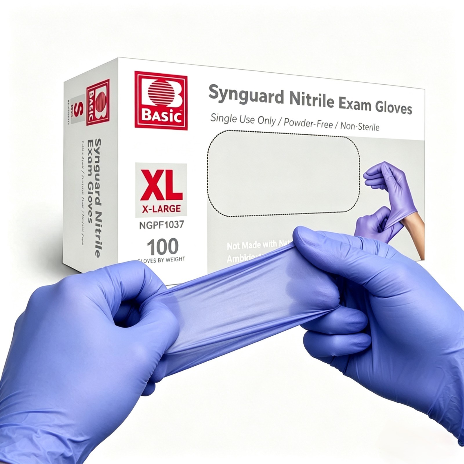 Bulk 1000PCS Nitrile Exam Gloves Disposable Powder-Free Latex-Free Food Grade