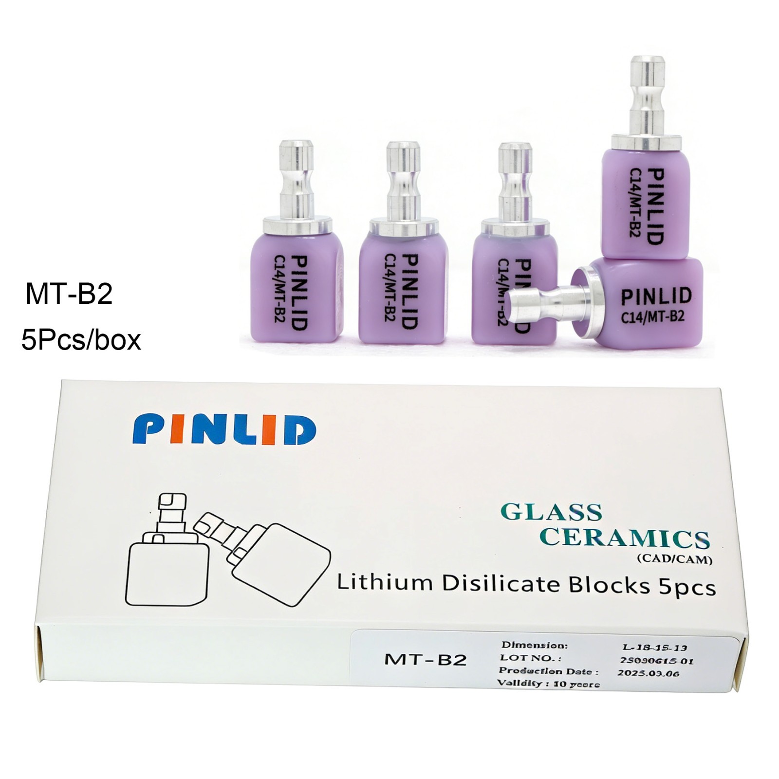 US C14 MT Dental Glass Ceramic Lithium Disilicate Block CEREC inLab fit Emax CAD