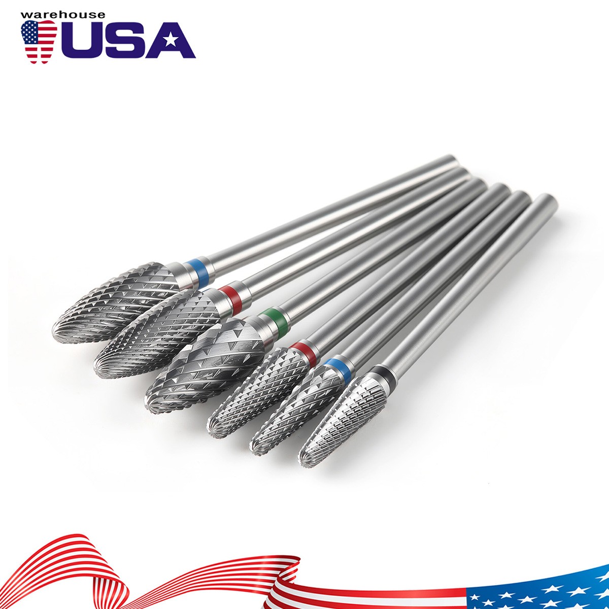 AZDENT Dental Lab Tungsten Carbide Burs HP 2.35mm fits for Low Speed Handpiece