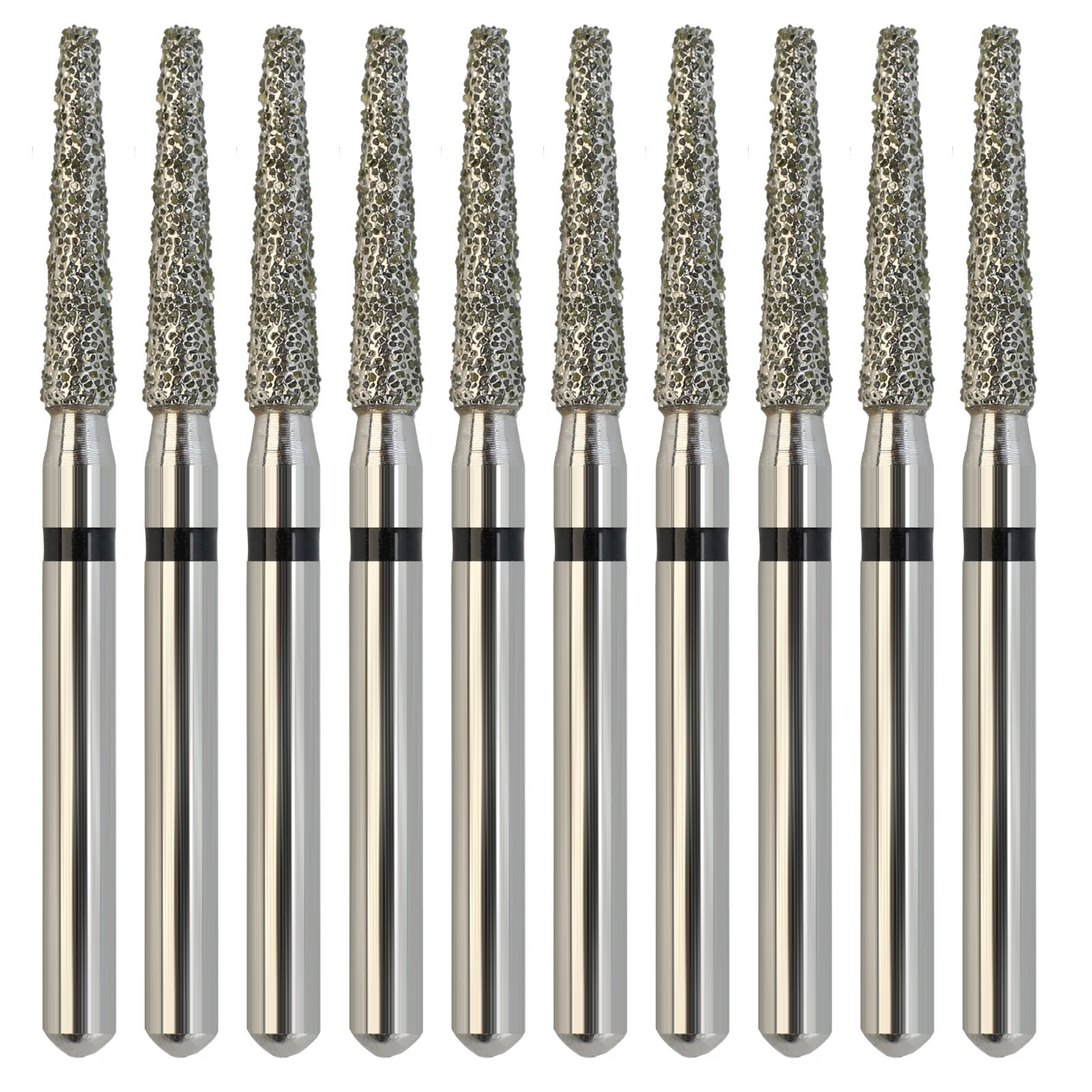 Multi-Use Dental Diamonds Round End Taper Burs FG 856/016SC Super Coarse Black