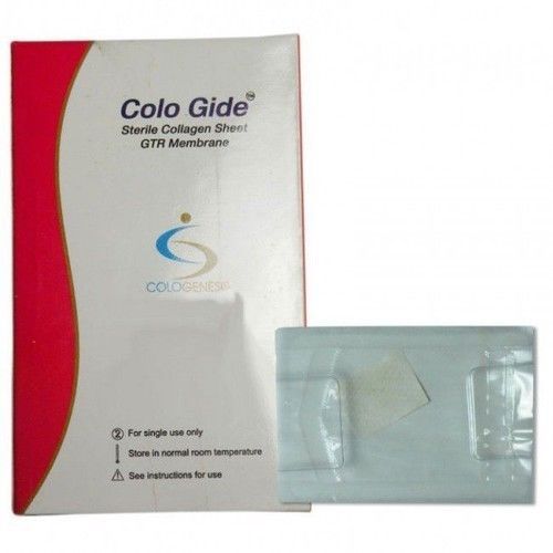 10 X COLO GIDE STERILE COLLAGEN SHEET GTR MEMBRANE 10X15mm.