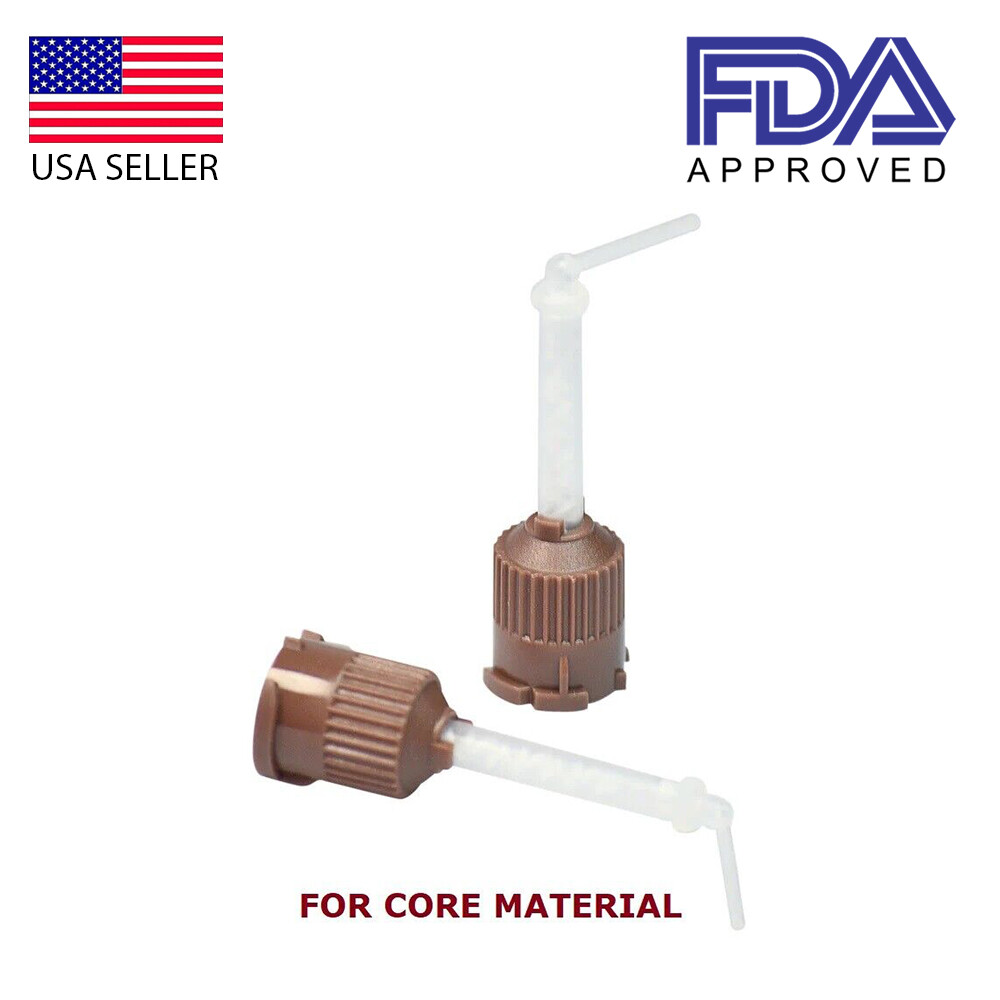 Dental HP Brown 1:1 Mixing Tips for Endo/Core Material with Intra-Oral Tips