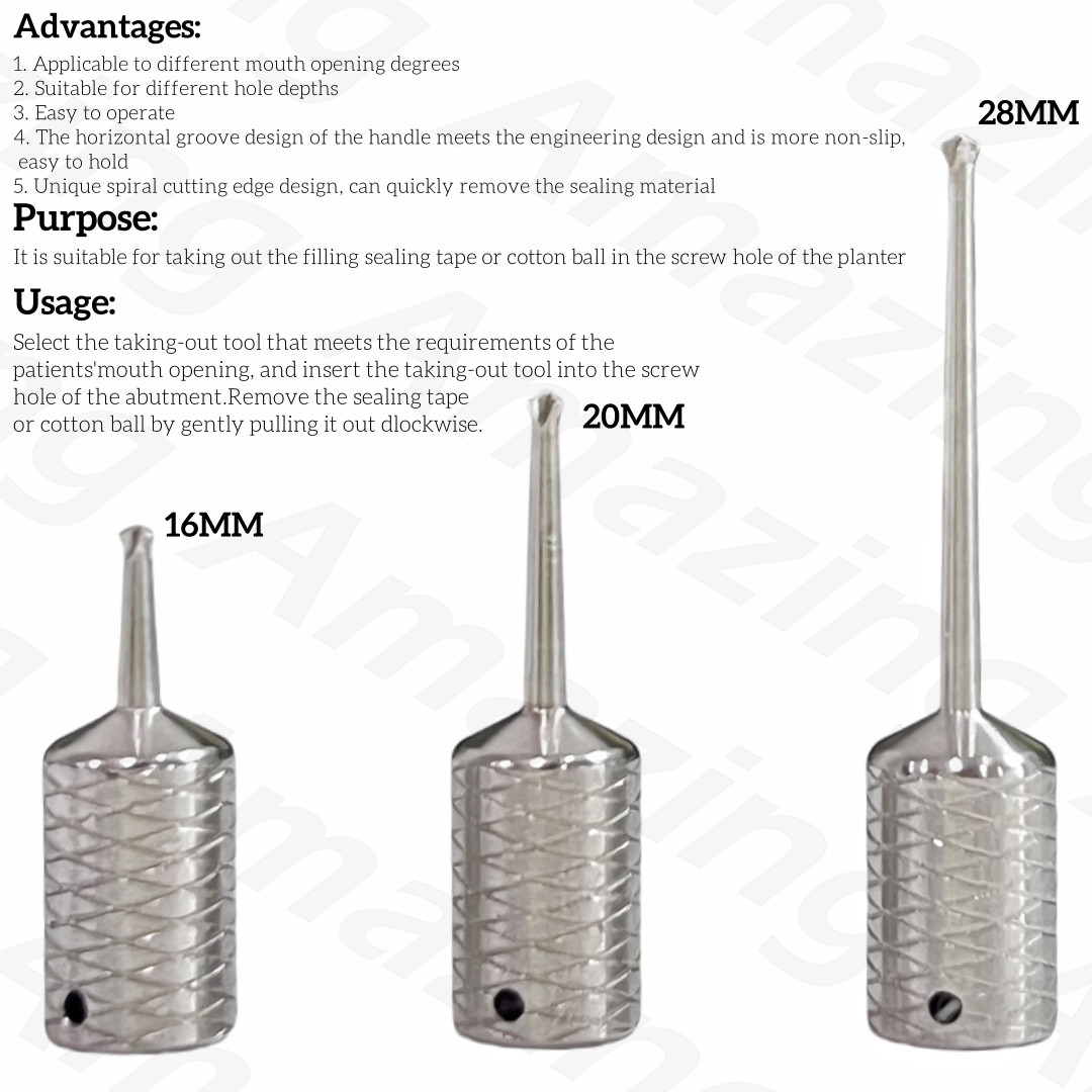 Dental Sealing Material Extractor Remover Screws Tool Suitable for Any System