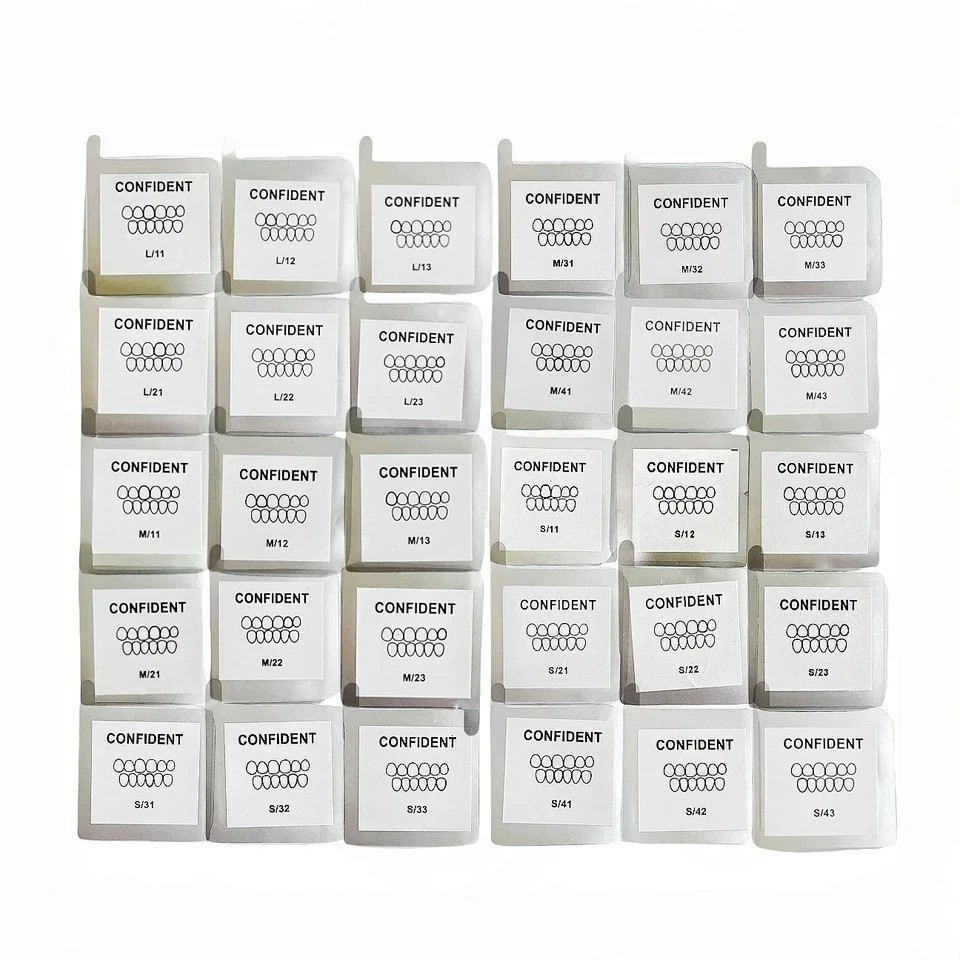 30Size Dental Composite Porcelain Veneers Resin Light Cure Anterior Teeth Veneer
