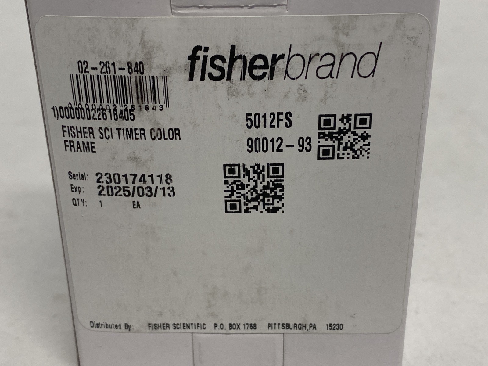 New FISHERBRAND Handheld Benchtop Traceable LCD Timer Multi-Colored 02-261-840