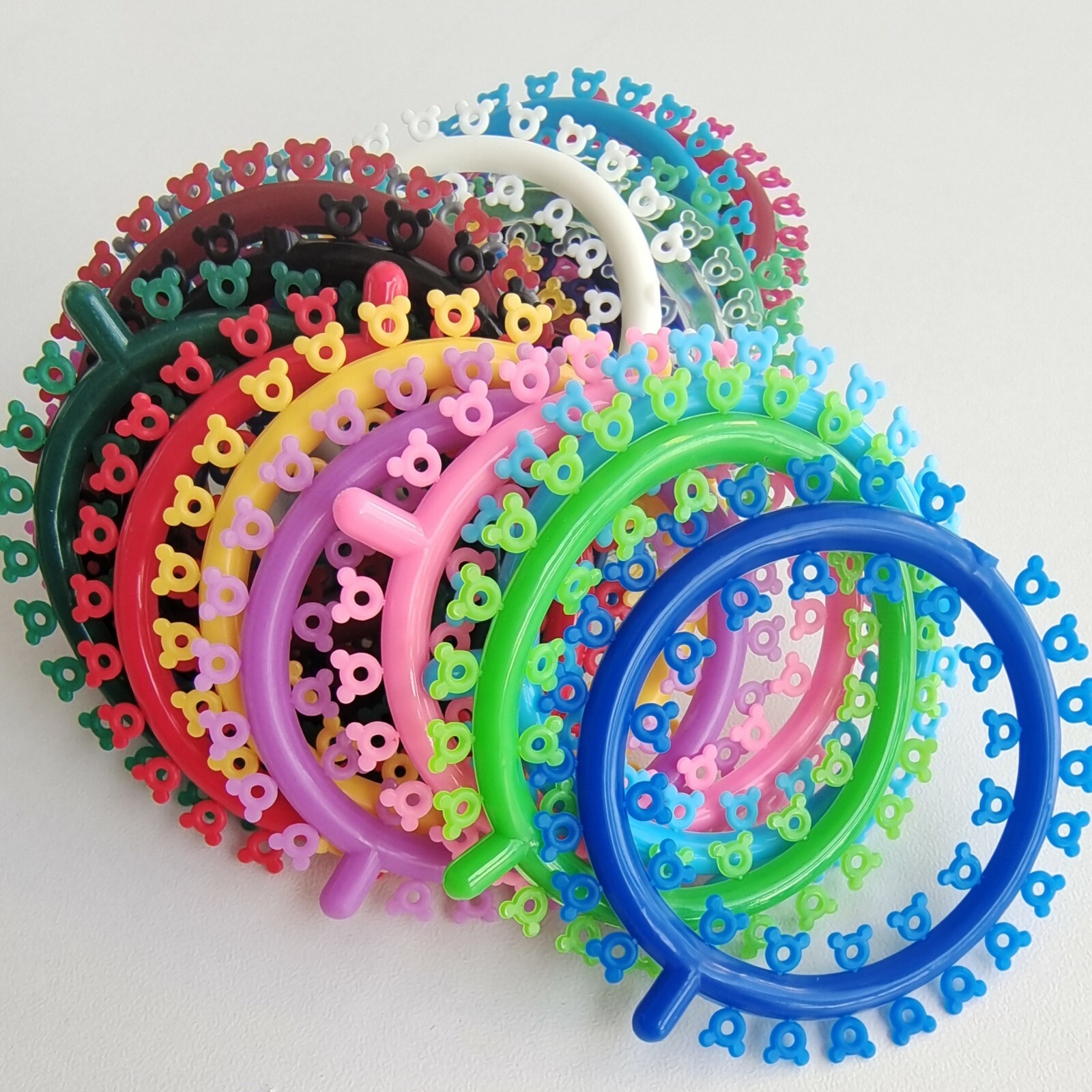 1000Pcs Dental Orthodontic Elastic Rubber Band Multi-Colored Mickey Ligature Tie