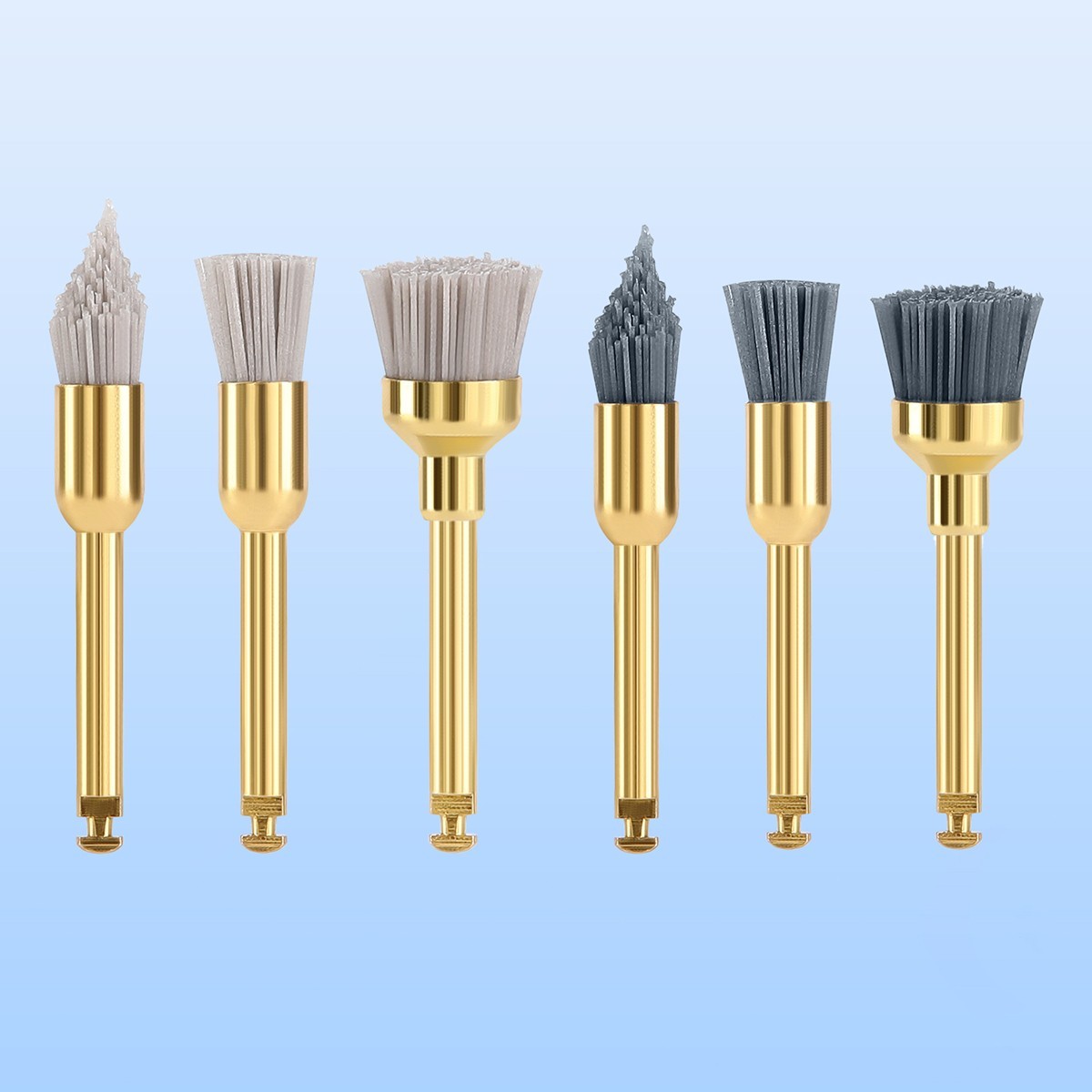 AZDENT Dental Silicon Carbide Aluminium Oxide Polishing Brush Sharp/Flat/Bowl