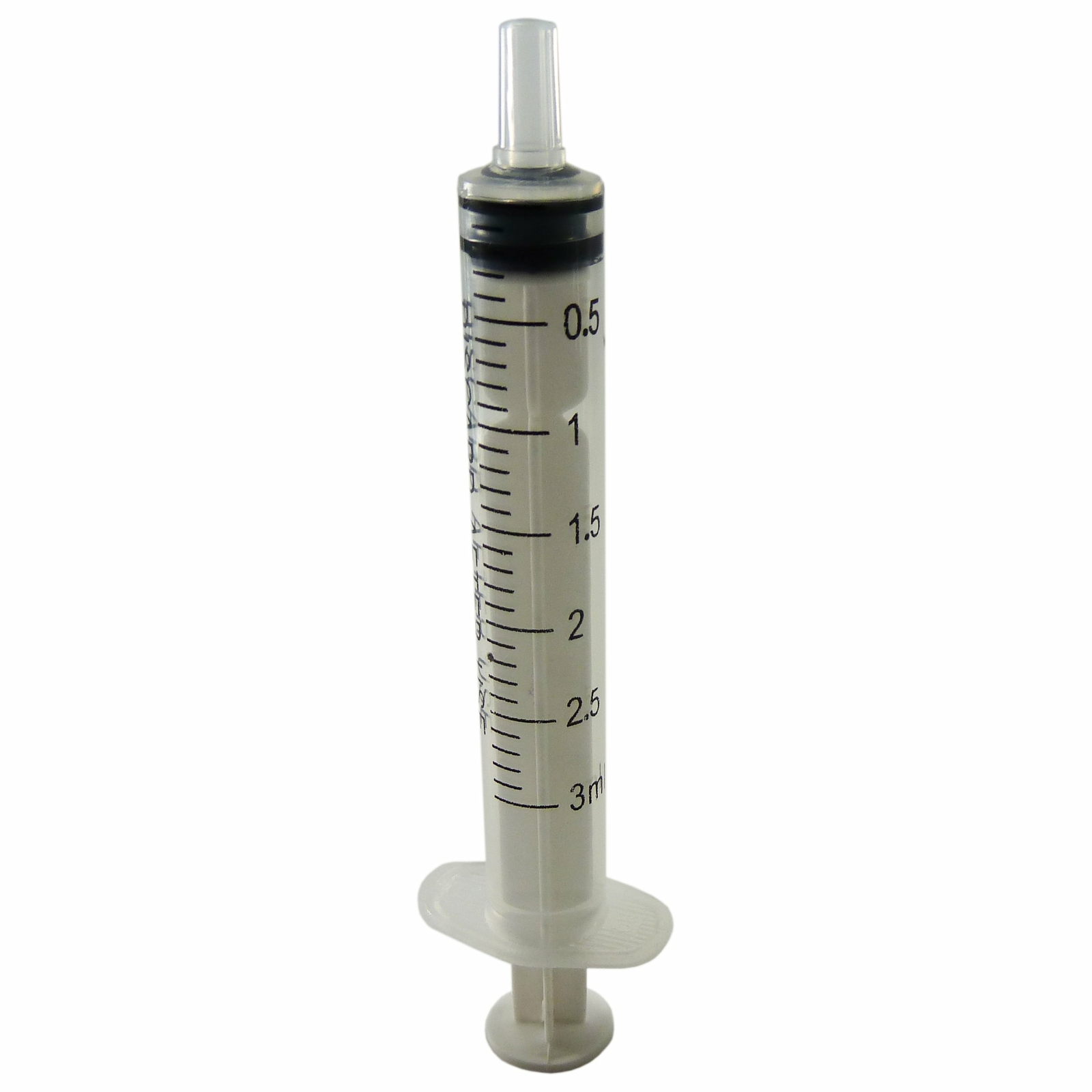 100 Pack 3mL Luer Slip Syringes without Needle, Disposable, Sterile