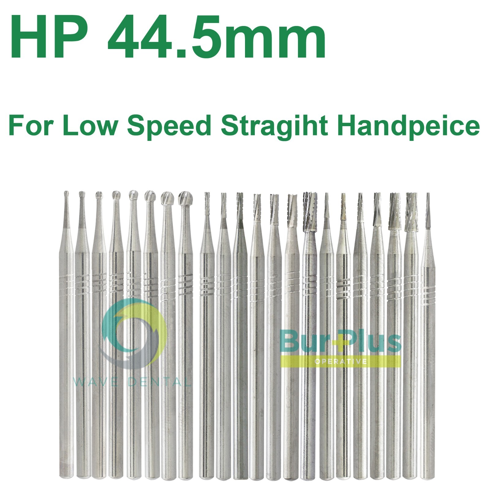 US Wave Dental Carbide Surgical Burs For Low Speed Straight Handpiece HP 44.5mm