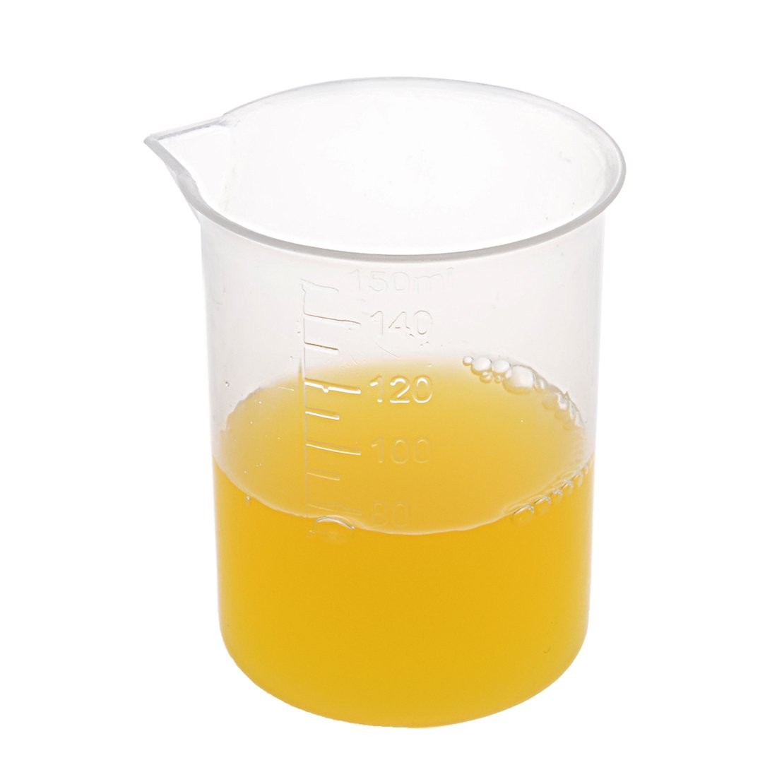 uxcell Measuring Cup 150ml PP Plastic Graduated Beaker 150ml, Transparent
