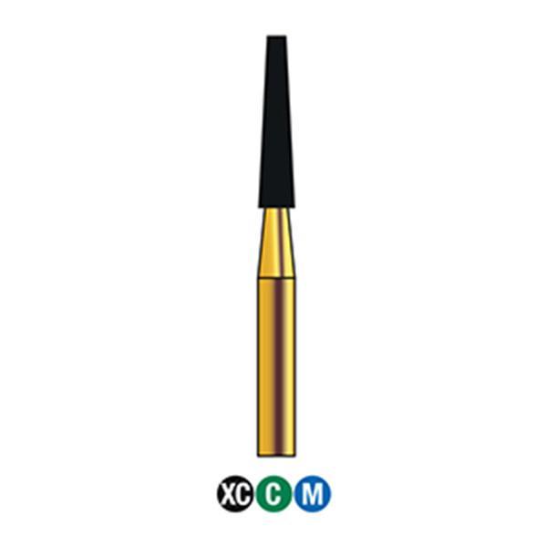 G/172-017S (847) Reusable Gold Diamond Burs Flat End Taper Shaped