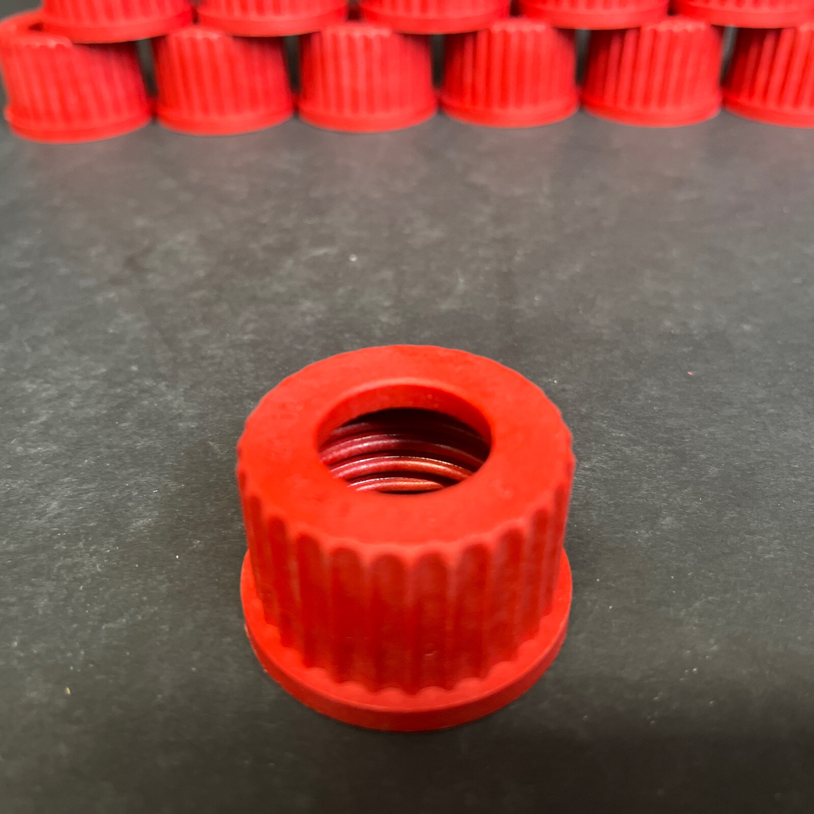Chemglass Bottle Cap Open Top GL-32 Threads 22 mm Autoclavable Total of 36 Caps