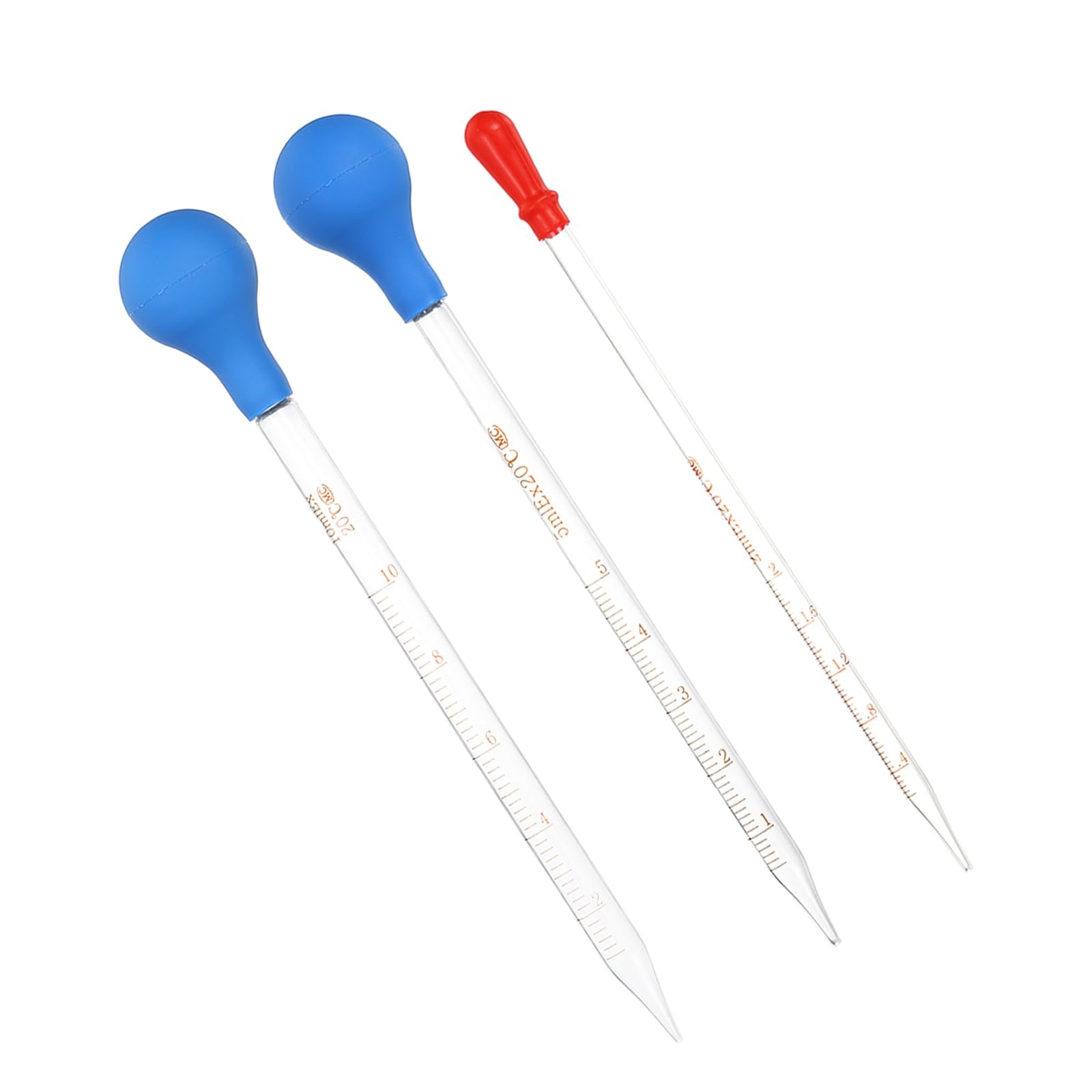 PATIKIL Graduated Dropper Pipettes Kit, 3 Pack 2ml 5ml 10ml Borosilicate…