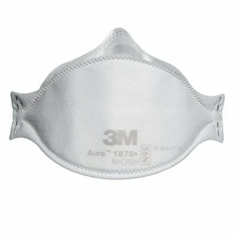 Genuine 3M Aura 9205 N 95 Particulate Respirator Face Mask – White (20 Pack)