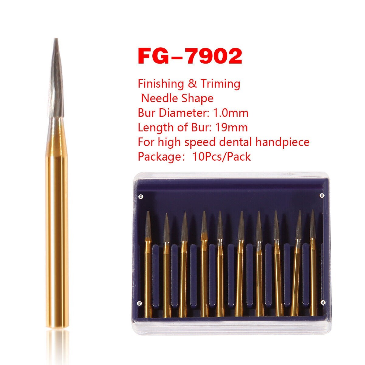 Dental Trimming & Finishing Burs Carbide FG 7901 /7902/7903 for High handpiece u