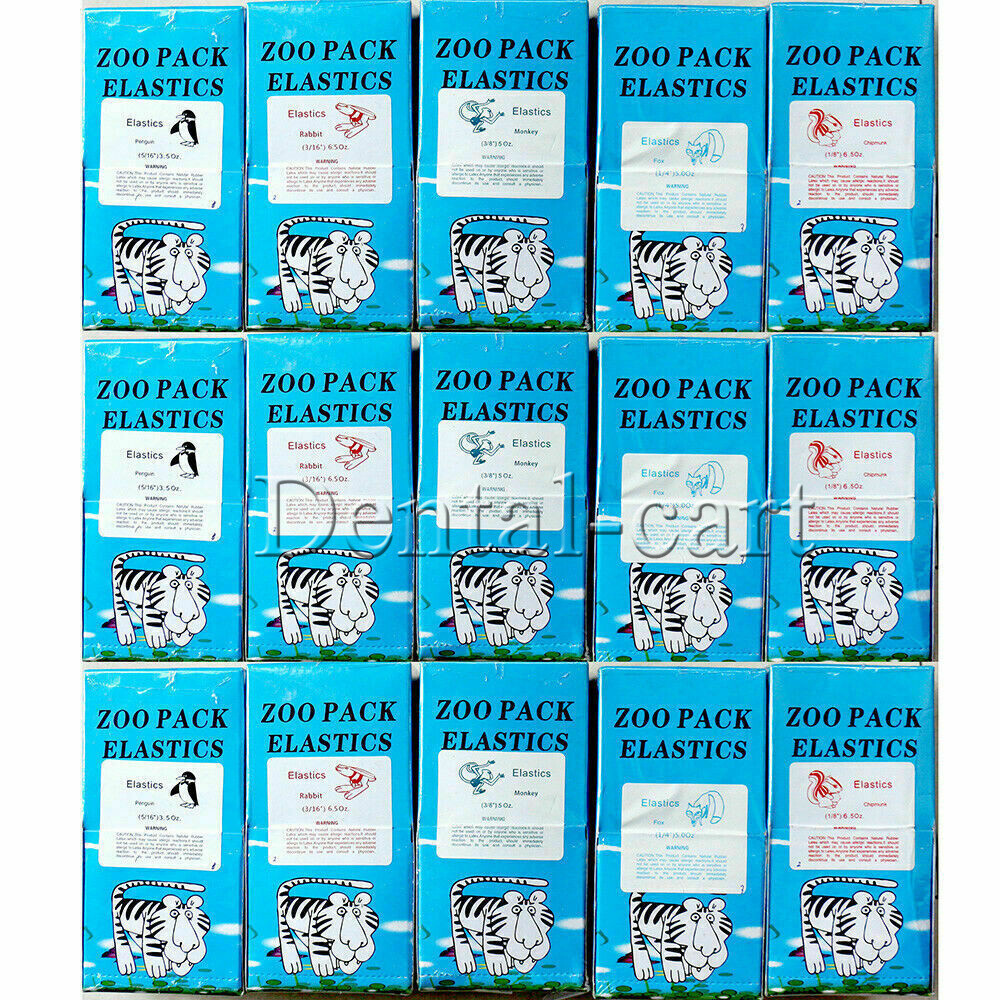Dental Orthodontic Intraoral Elastics Rubber Bands Latex Braces 3.5/5.0/6.5 OZ