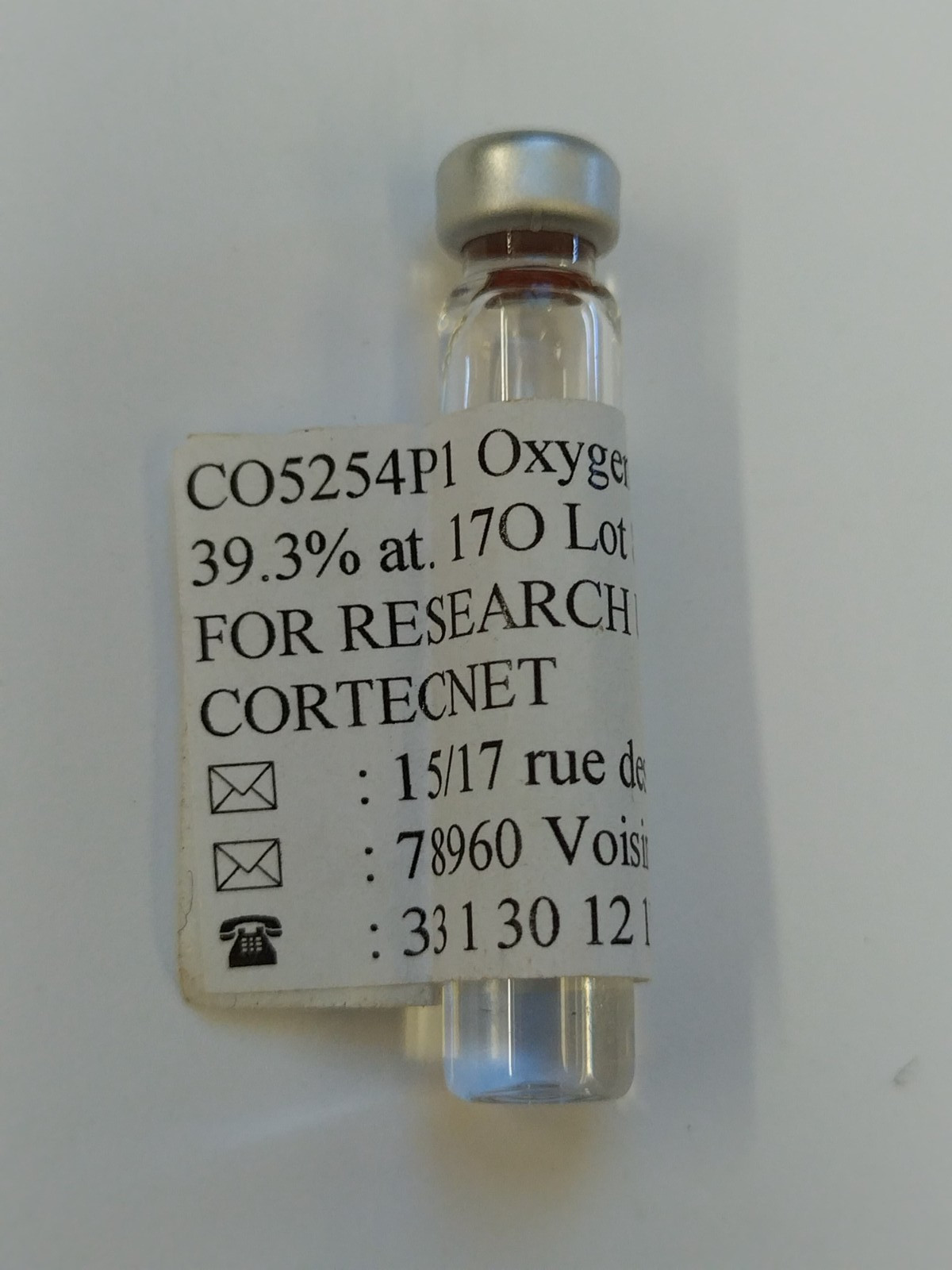 39.3% Oxygen 17 Stable Isotope water 3 g