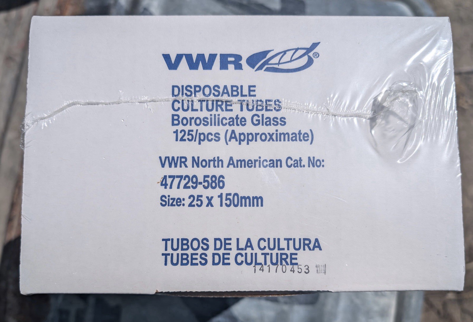 VWR Glass Culture Tubes 25x150mm Borosilicate (~120–124/Box) – Some Broken