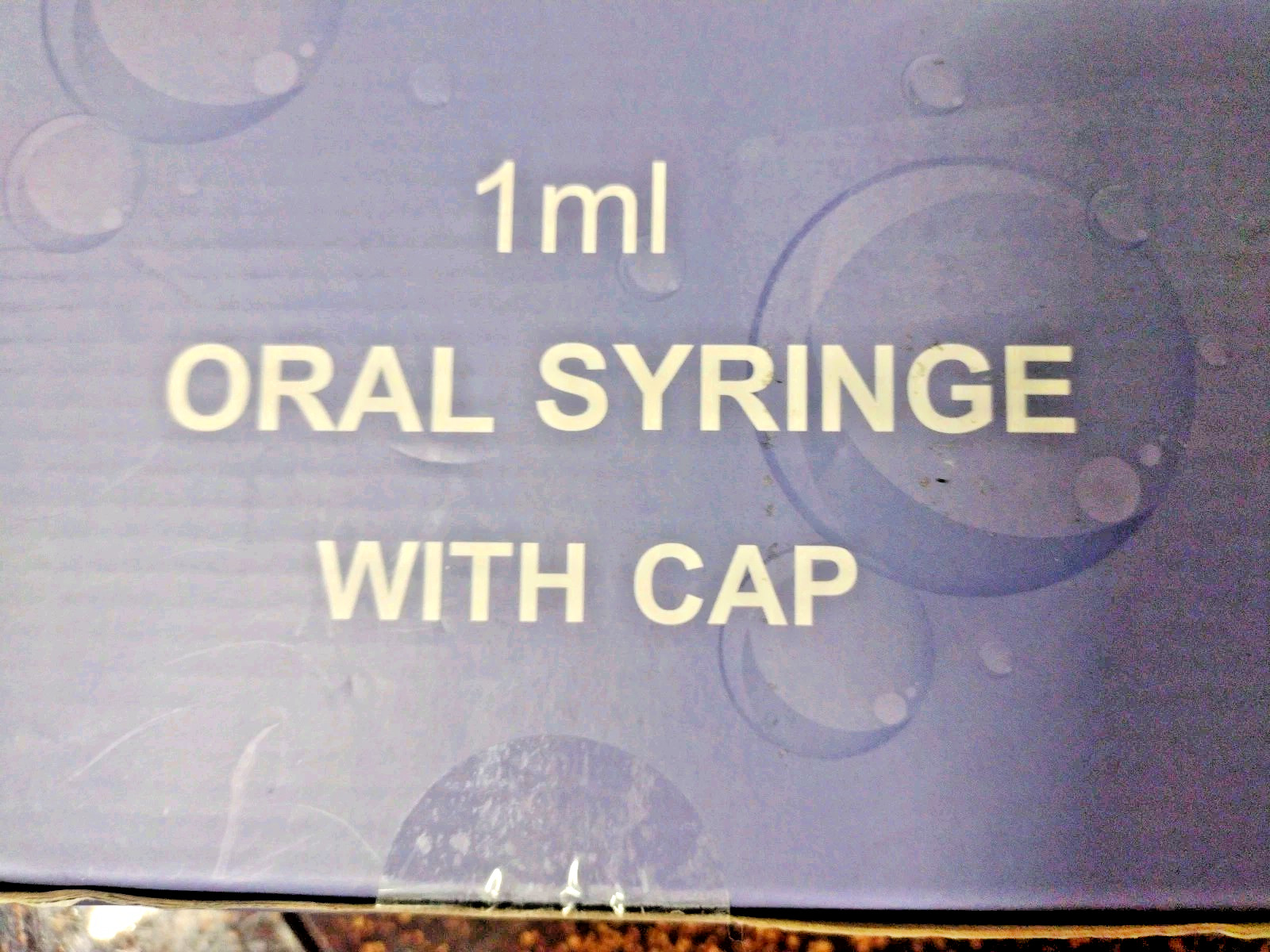 50 Pcs 1ml Syringes with Caps Oral Dispenser Individually Sterile Warpped for…