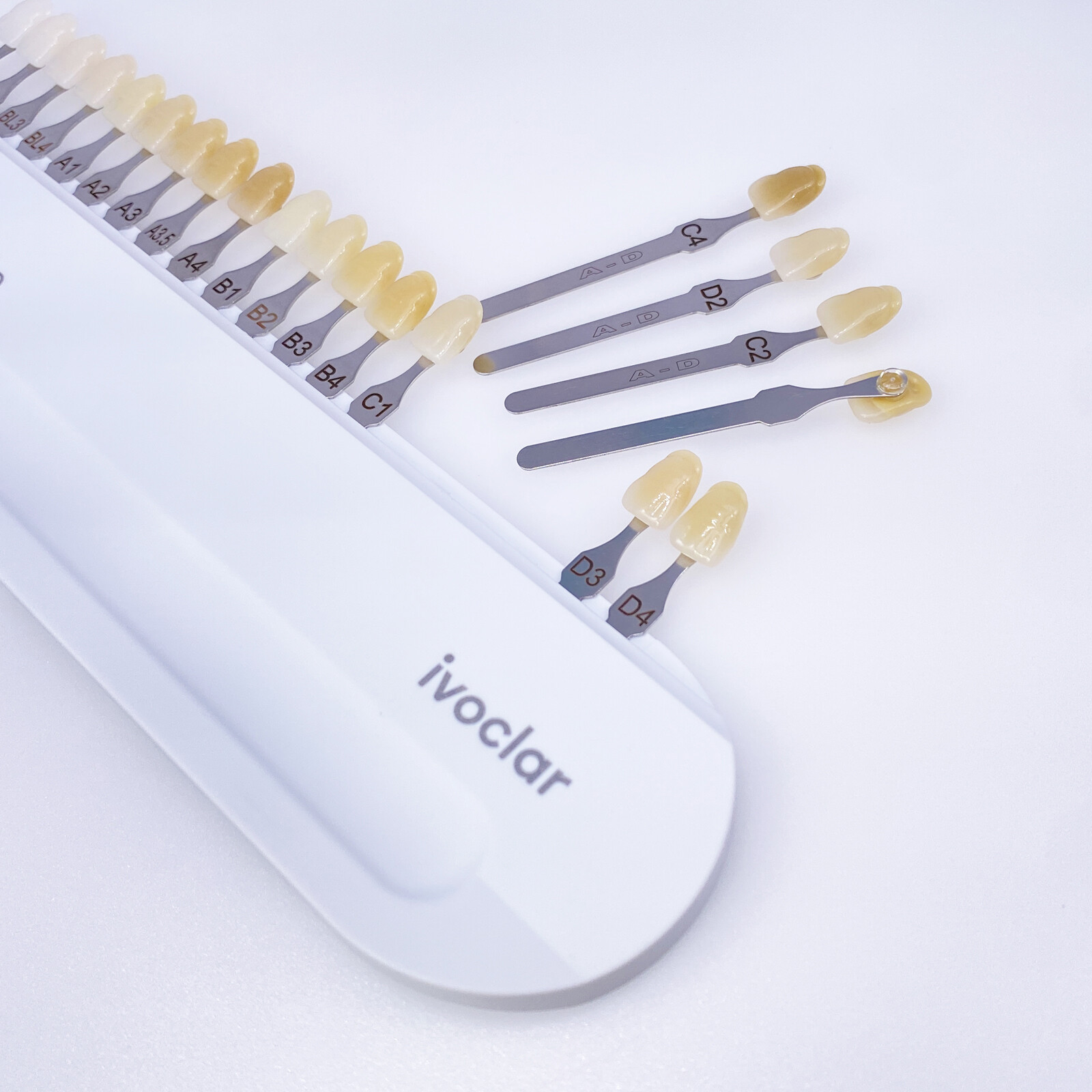 Ivoclar Vivadent Dental Shade Guide A-D 20 IPS or Natural Die ND1-9 Bleach Teeth