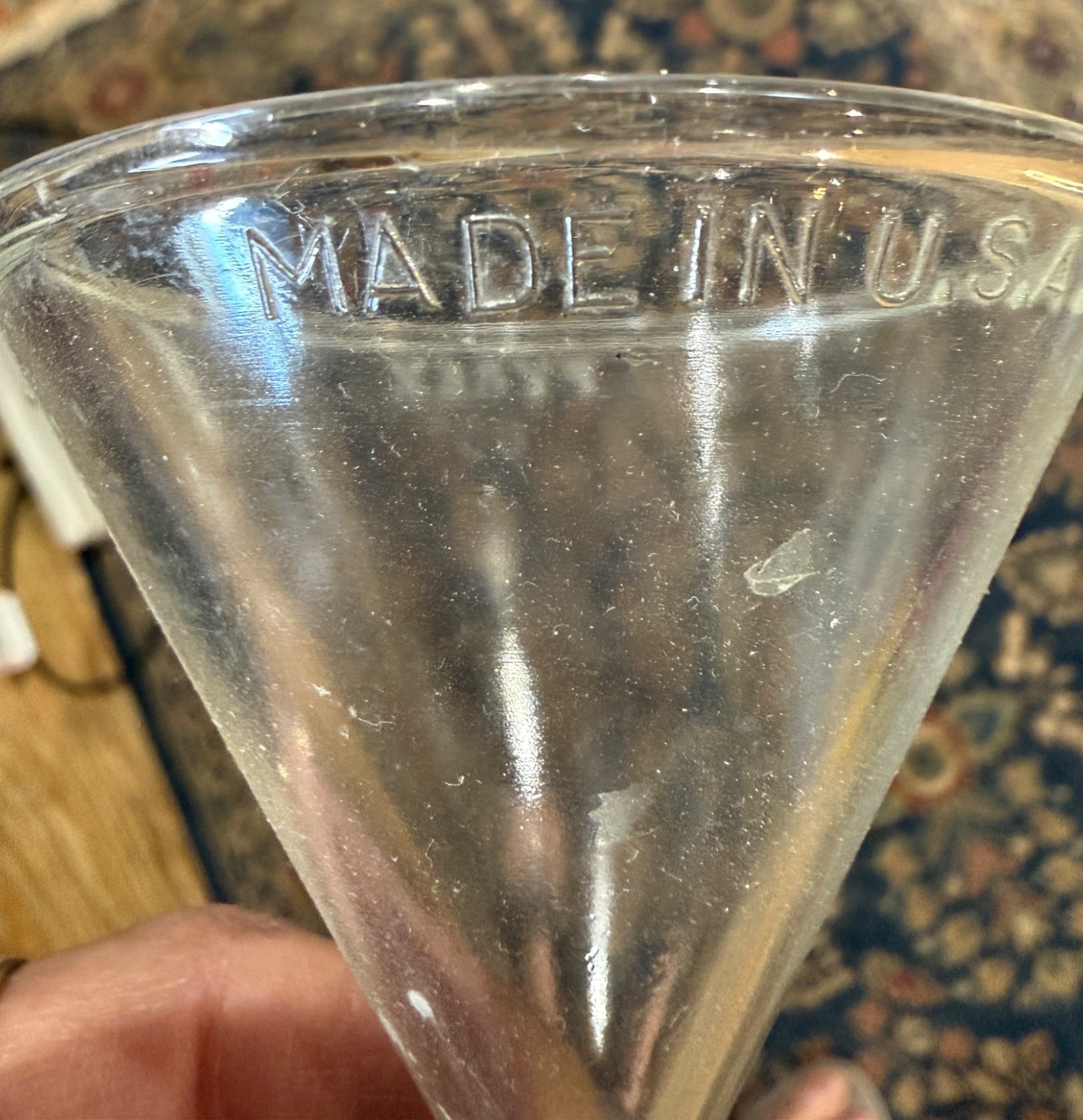 Corning PYREX Glass 60° Angle Long Stem Filling Funnel