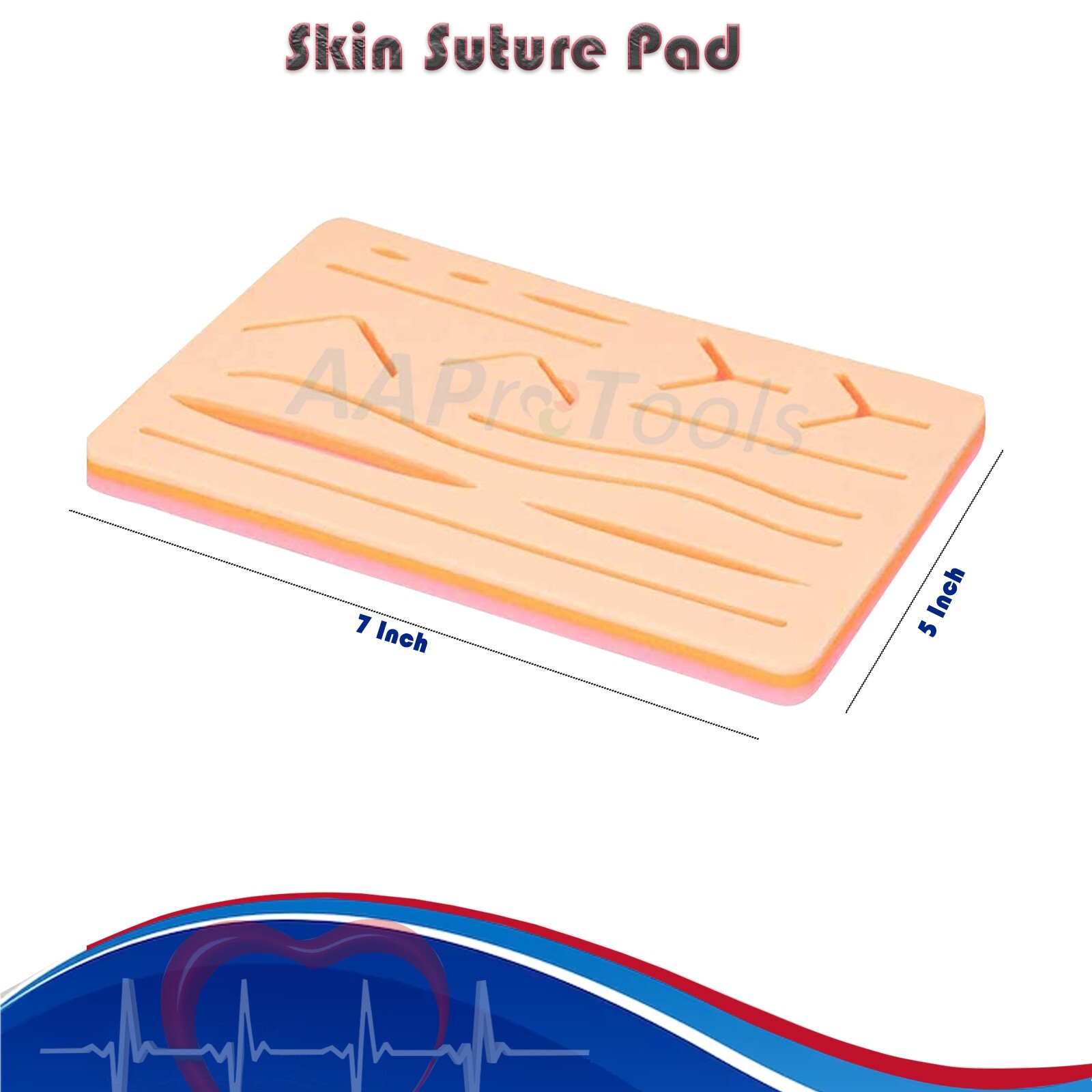 20 Medi Skin Suture Practice Silicone Pad Wound Simulated Surgical Training Kit