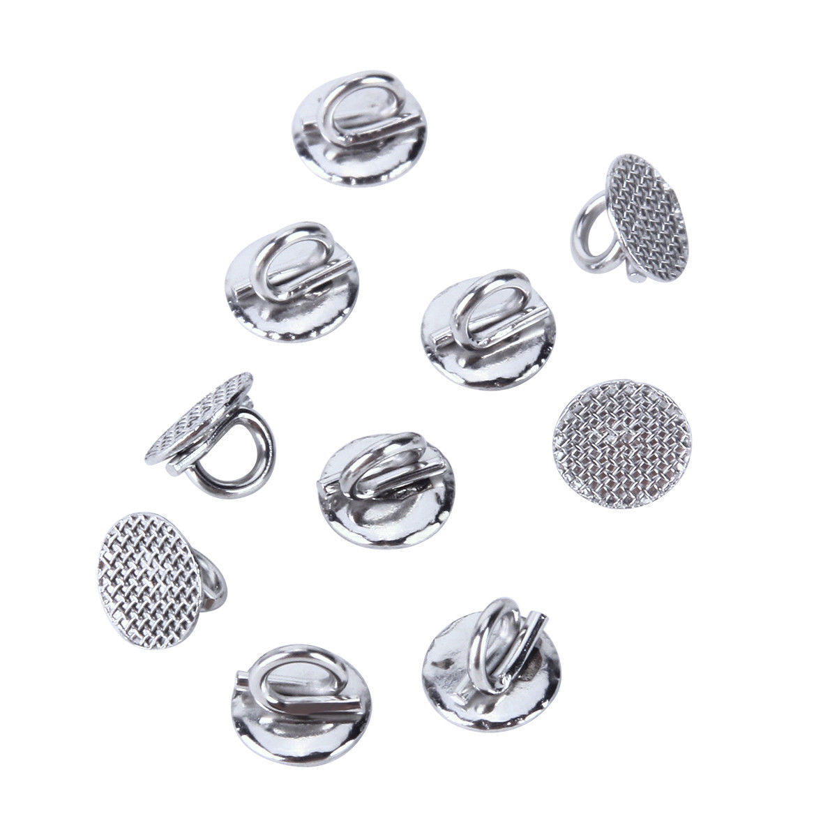 AZDENT Dental Orthodontic Lingual Buttons Bondable Round / Button Chain Traction