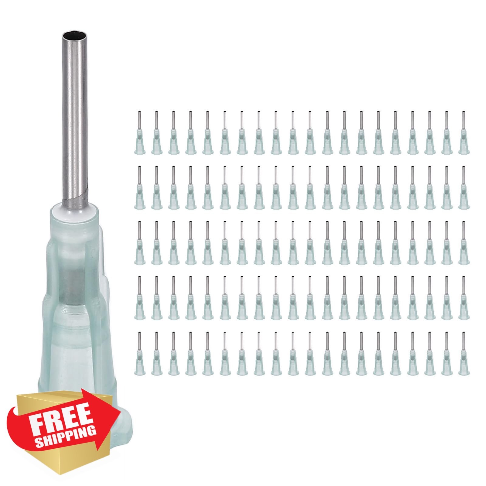 uxcell 15G Glue Dispensing Needles 0.5″ 100 Pcs Dark Green