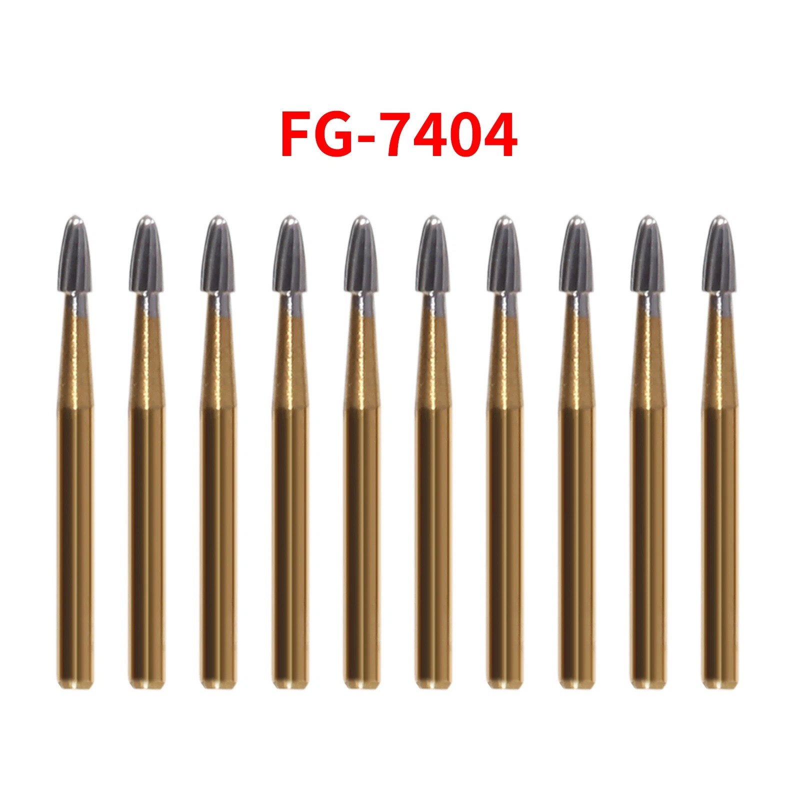Dental Tungsten Carbide Bur Trimming&Finishing Egg Football FG 7404 7406 7408