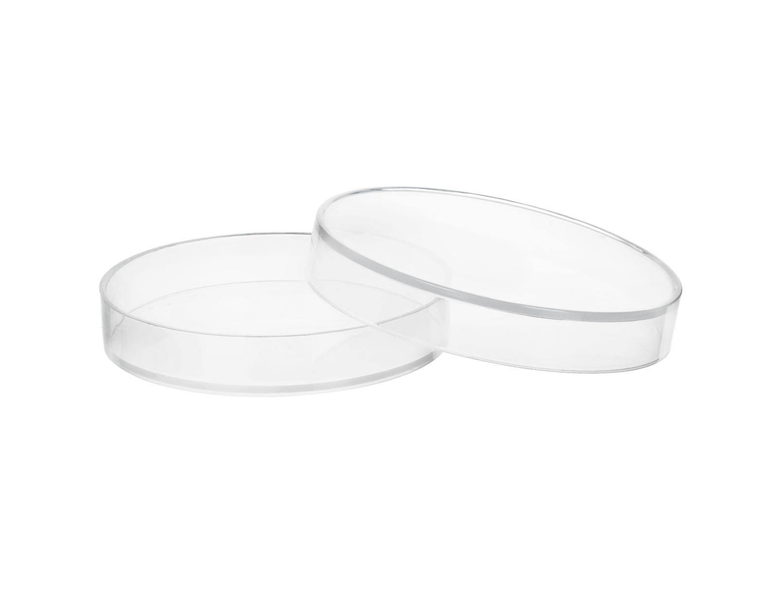 Eisco Labs Polypropylene Plastic Petri Dish – 2.9″ Diameter, 0.5″ Depth